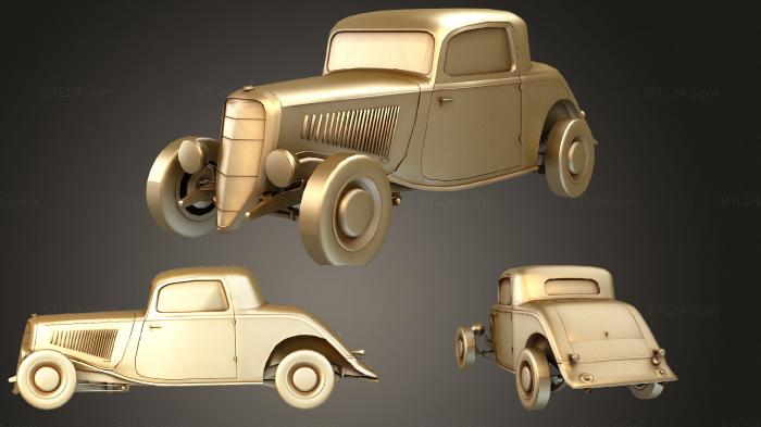 Автомобили и транспорт (Форд Хот род, CARS_1661) 3D модель для ЧПУ станка